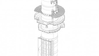 FLUE GAS STACK FOR COMBINED-CYCLE GAS TURBINE (CCGT) POWER PLANT, MITTELSBUREN GERMANY, CLIENT: STF - MILAN ITALY